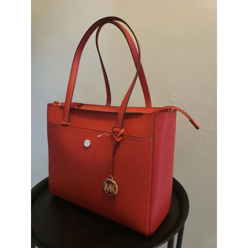Michael Kors Maisie Large Pebbled Leather 3-in-1 Tote Bag Brand New with Tag - Picture 4 of 9